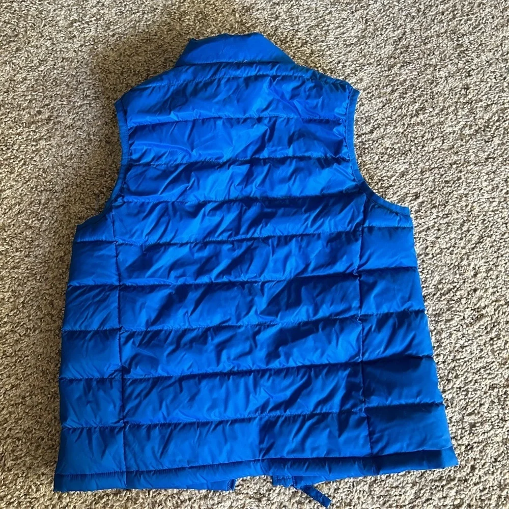 NWT Eddie Bauer Boys Cirruslite Down Vest Blue Size XS 5/6 Outdoor Winter Zip Up